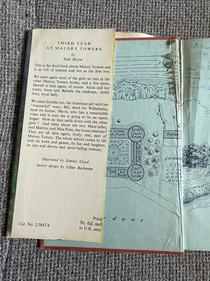 1950 Third Year At Malory Towers - Enid Blyton (Stanley Lloyd illust Lilian Buchanan cover illust) Methuen & Co Ltd