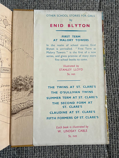 1948 The Second Term At Malory Towers - Enid Blyton (Stanley Lloyd illust) Methuen & Co Ltd
