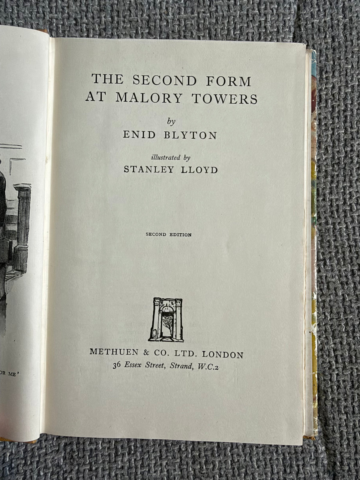 1948 The Second Term At Malory Towers - Enid Blyton (Stanley Lloyd illust) Methuen & Co Ltd