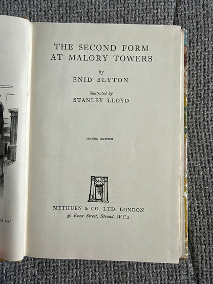 1948 The Second Term At Malory Towers - Enid Blyton (Stanley Lloyd illust) Methuen & Co Ltd