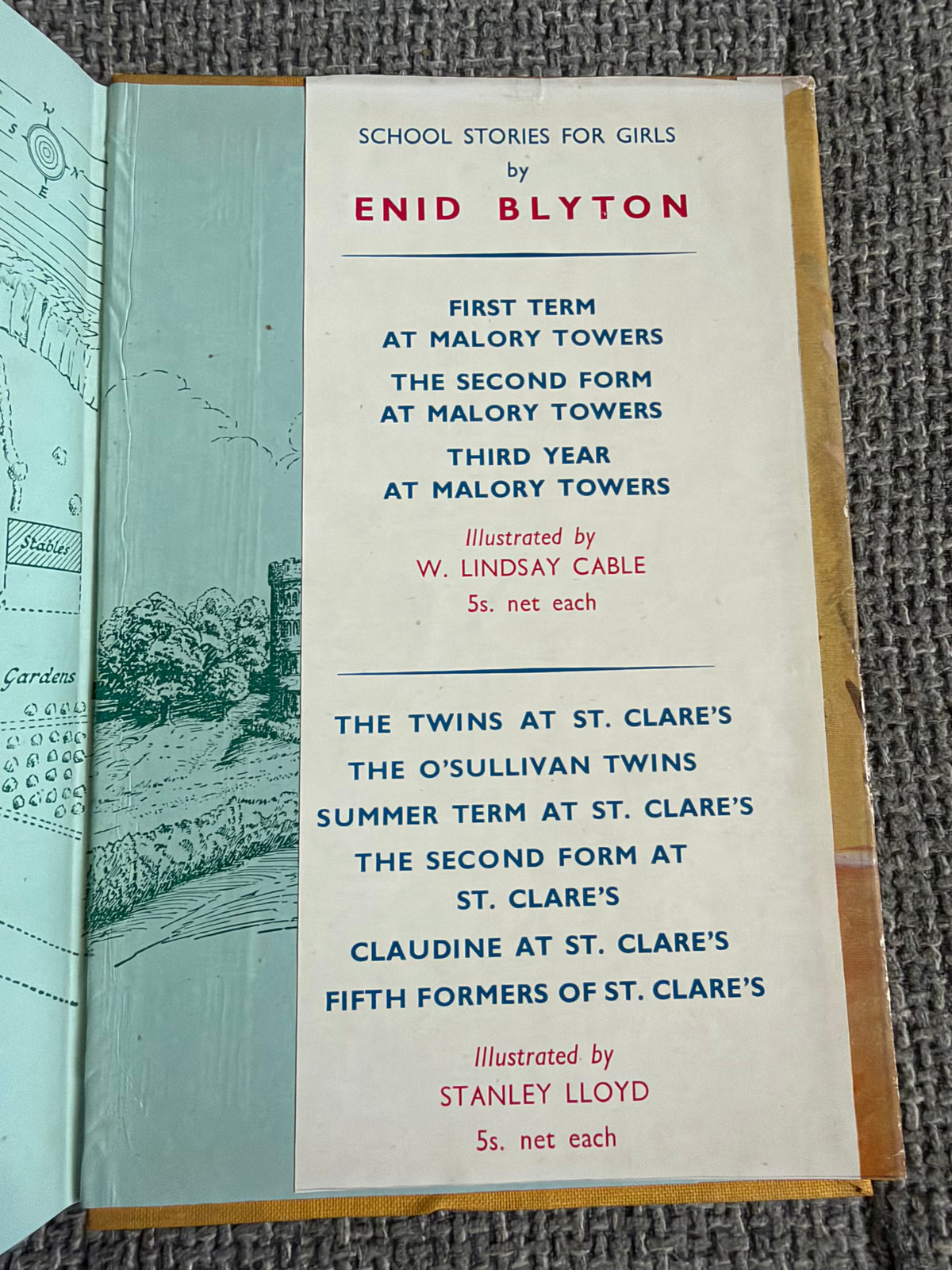 1948 First Term At Malory Towers - Enid Blyton (Stanley Lloyd illust) Methuen & Co Ltd