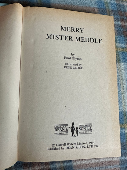 1971 Merry Mister Meddle - Enid Blyton(Rene Cloke illustration) Dean & Son)