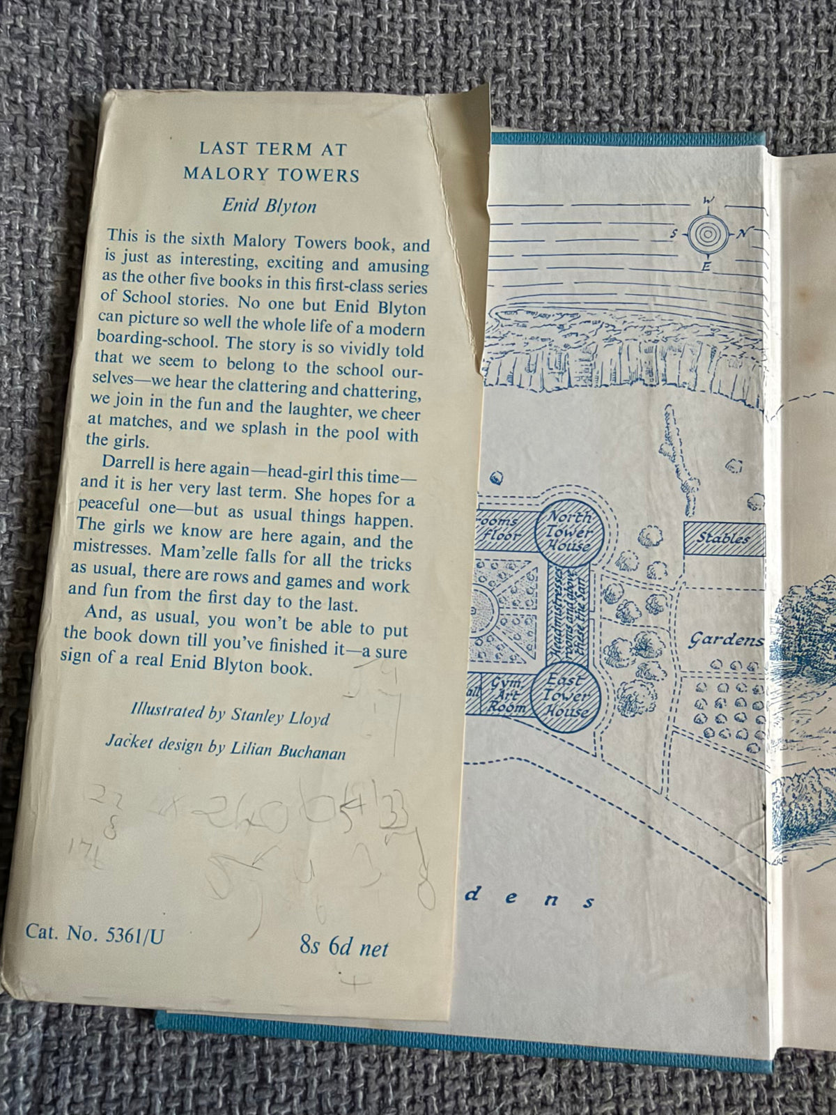 1957 Last Term At Malory Towers - Enid Blyton (Stanley Lloyd illust. Lilian Buchanan cover) Methuen & Co Ltd