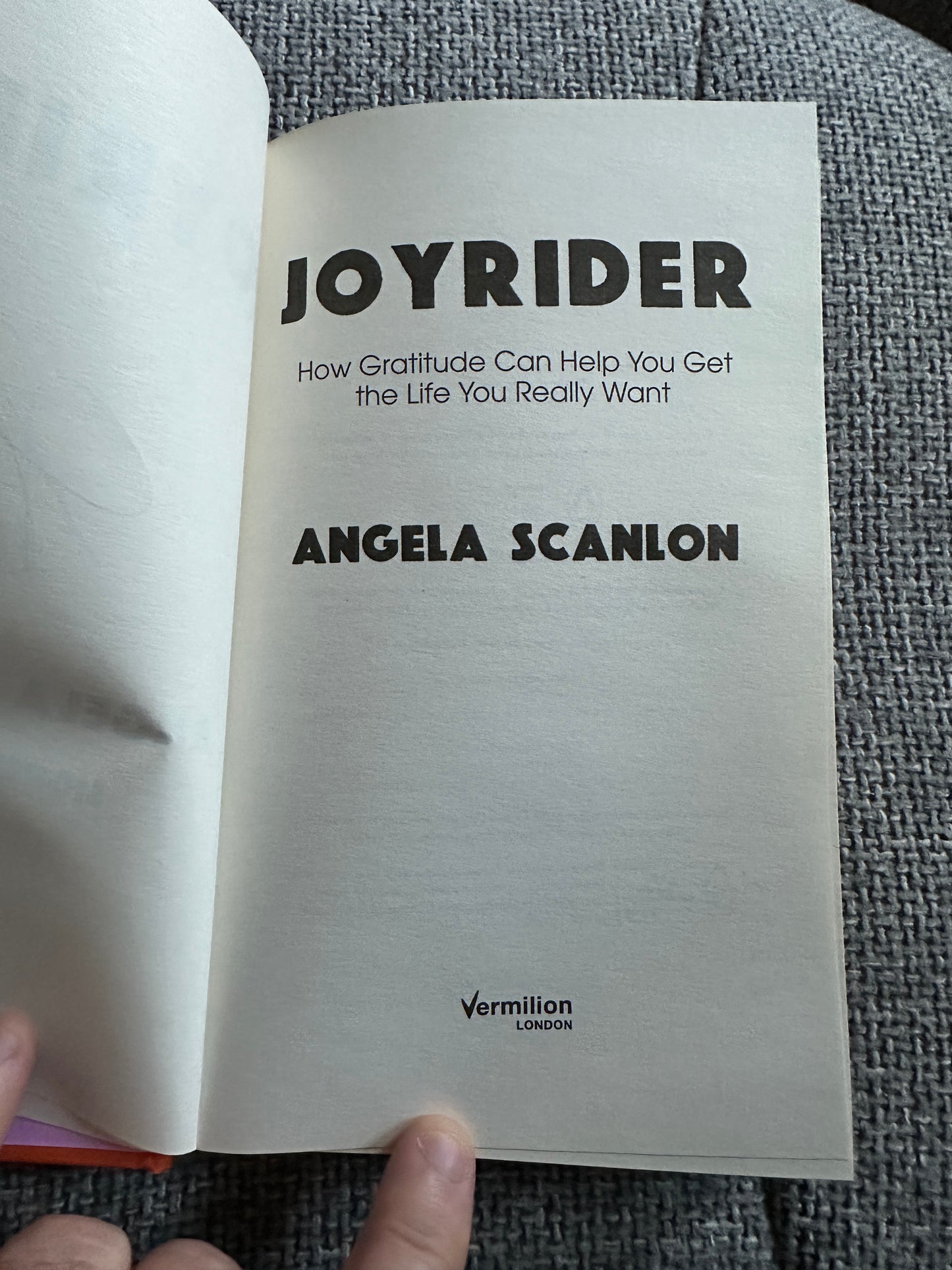 2022*1st Signed* Joyrider - Angela Scanlon(Vermillion Publisher)