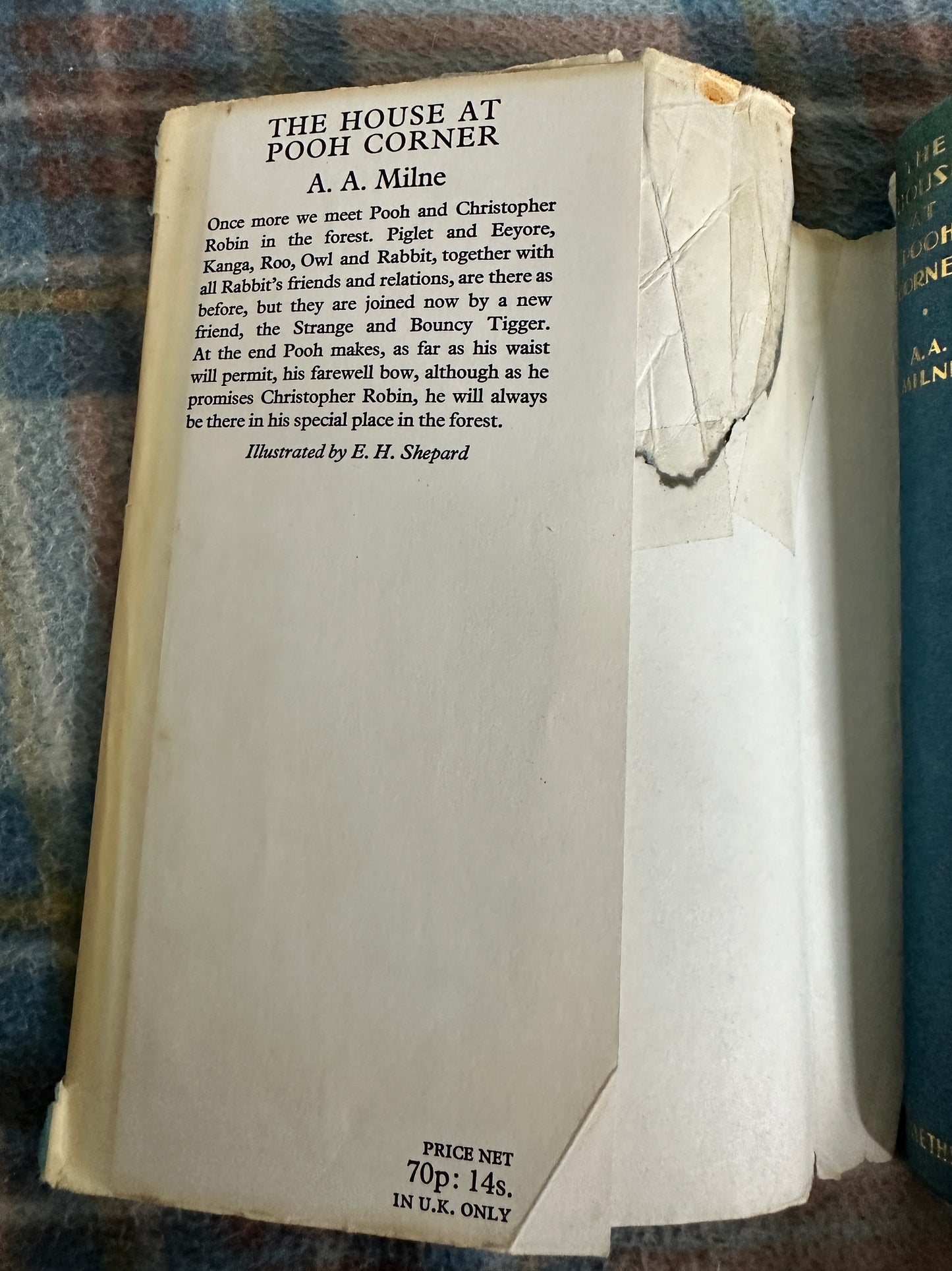 1970 The House At Pooh Corner - A. A. Milne(Ernest H. Shepard illustration) Methuen & Co Ltd