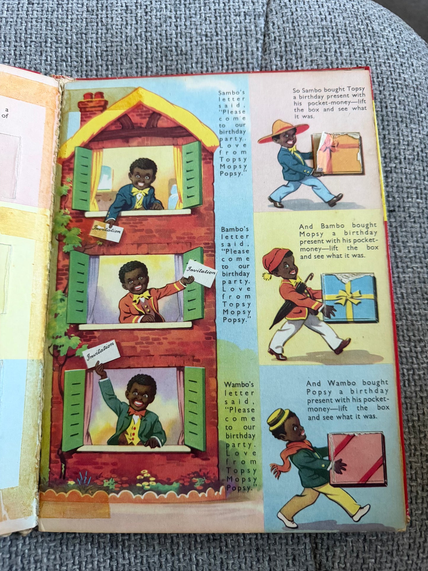 1953 The Three Little Black Boys (A Play With Me Book) Ann Verrent (David White Paper Engineer) Sampson Low