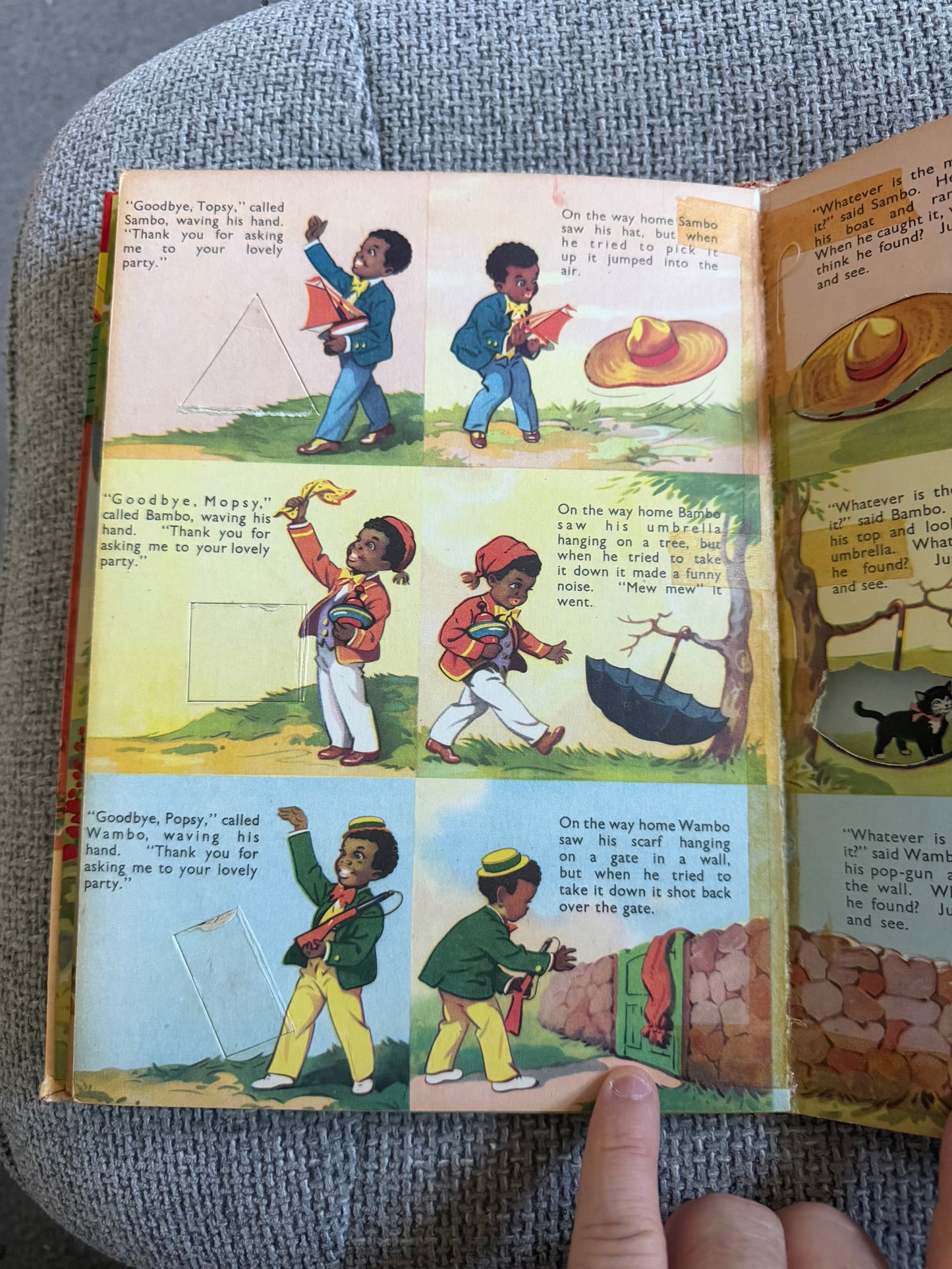 1953 The Three Little Black Boys (A Play With Me Book) Ann Verrent (David White Paper Engineer) Sampson Low