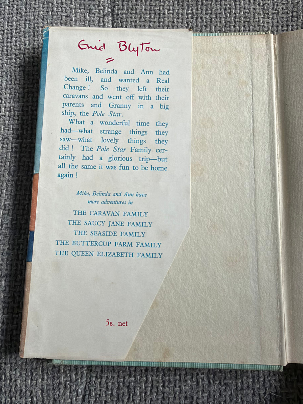 1961 The Pole Star Family - Enid Blyton (Ruth Gervis illust) Lutterworth Press