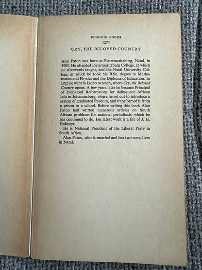 1966 Cry The Beloved Country - Alan Paton (Penguin)