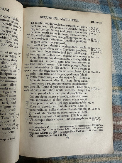 1926 Nouum Testamentvm Latine - J. Wordsworth & H. I. White(Oxonii) editio Minor