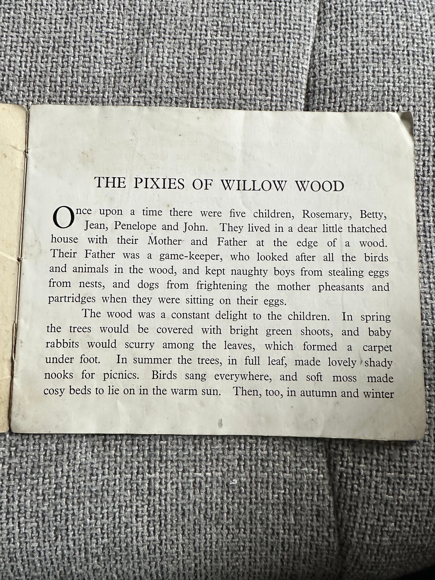 1940’s The Pixies Of Willow Wood(& How The Children Really Met Them) Anne Hope(J. Salmon Ltd Publisher)