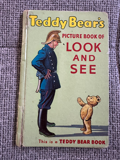 1950’s Teddy Bear’s Picture Book Of Look & See(Sampson Low Ltd)