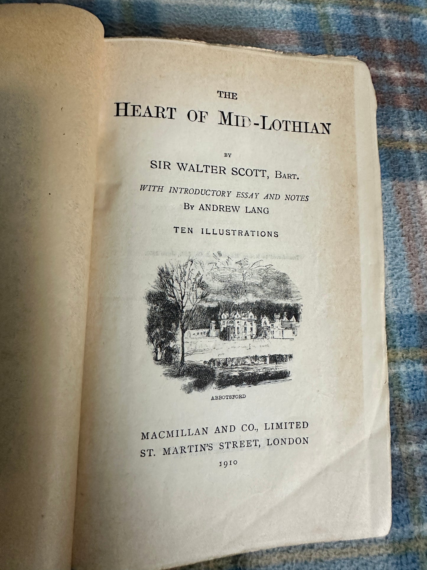 1910 The Heart Of Mid-Lothian - Sir Walter Scott(Illust Wal Paget, Sir J. E. Millais, Hugh Cameron etc)Waverley Novel VI