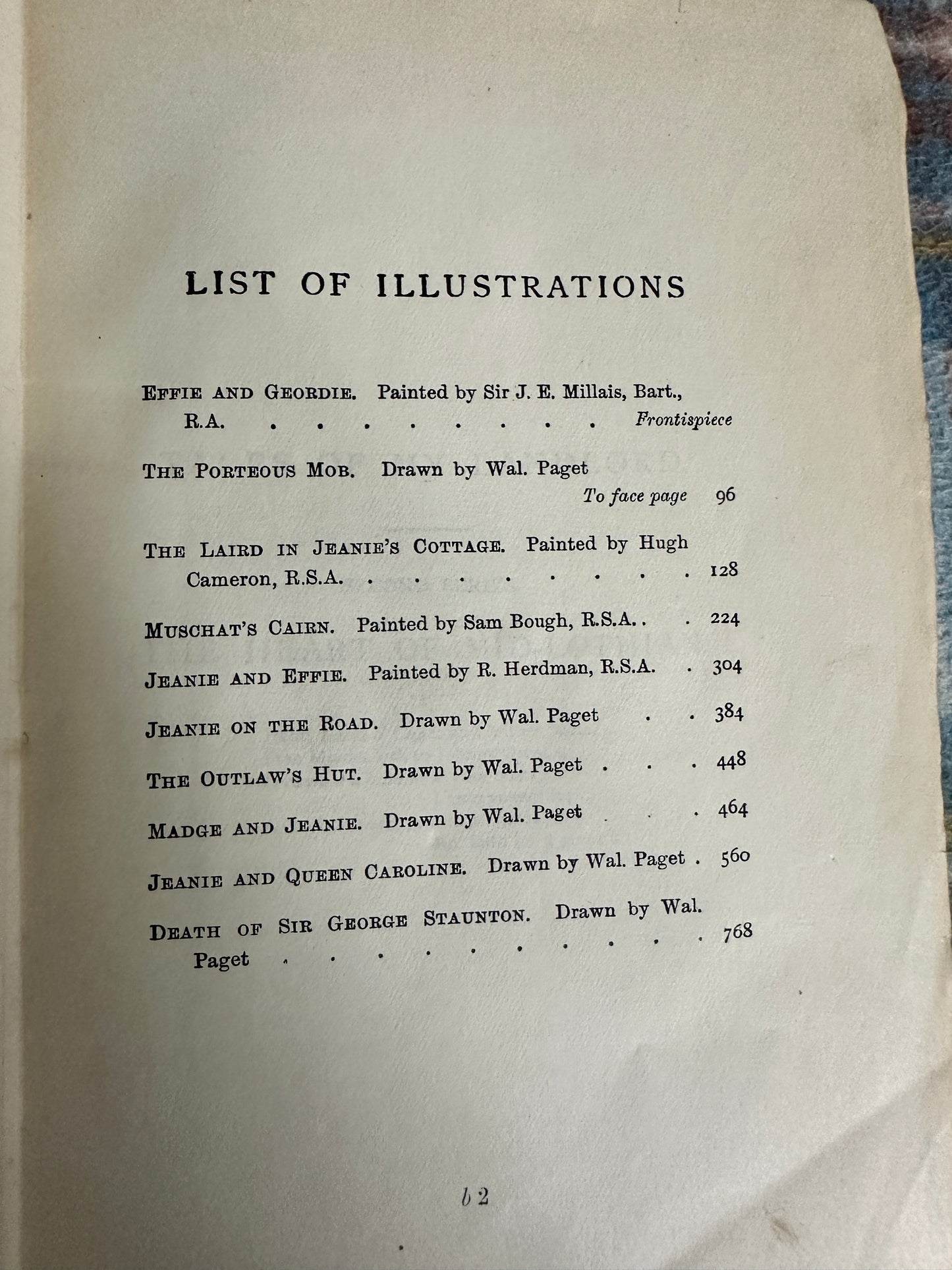 1910 The Heart Of Mid-Lothian - Sir Walter Scott(Illust Wal Paget, Sir J. E. Millais, Hugh Cameron etc)Waverley Novel VI