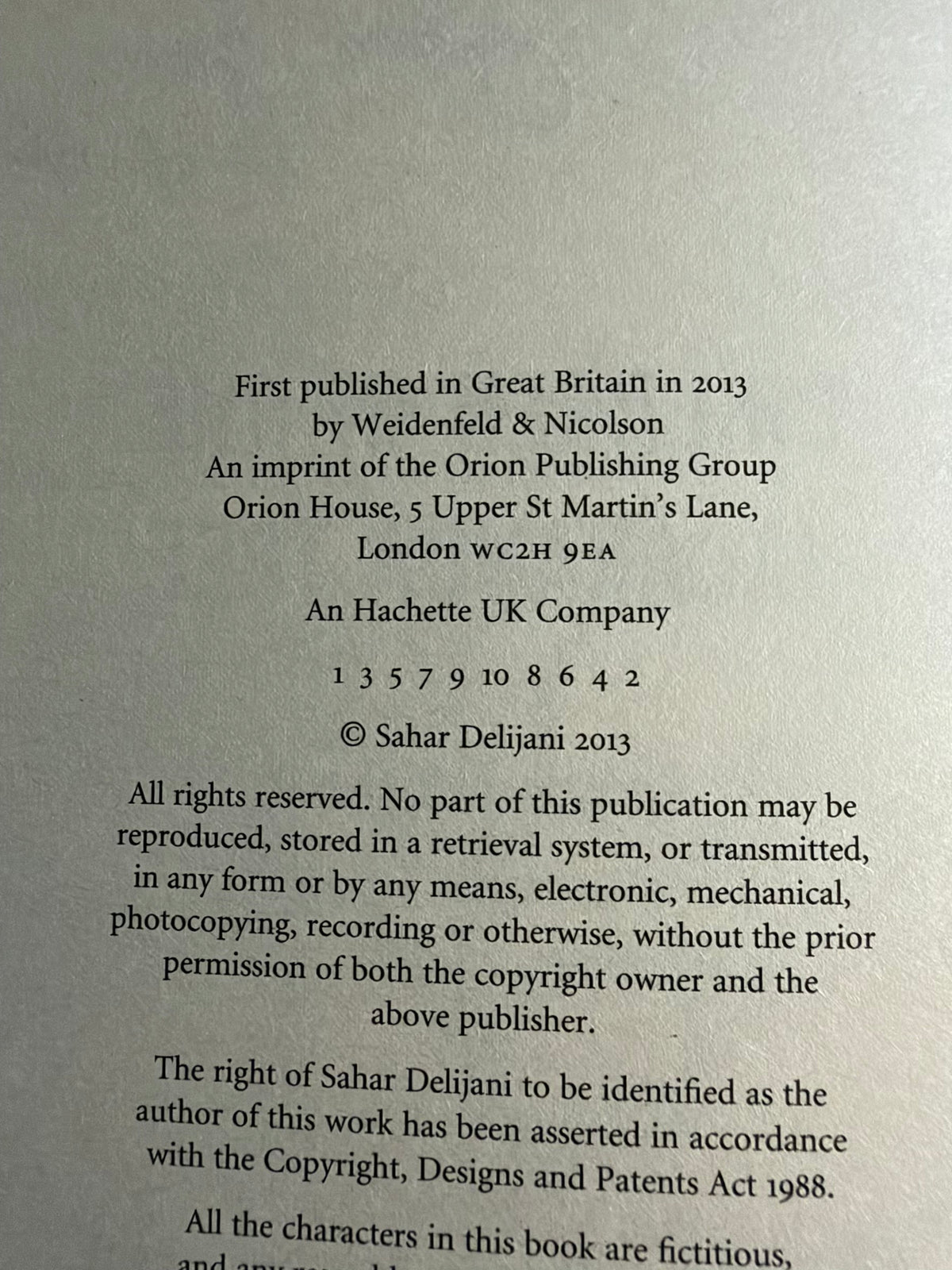 Children of the Jacaranda Tree by Sahar Delijani – First UK Edition Hardback 2013