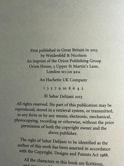 Children of the Jacaranda Tree by Sahar Delijani – First UK Edition Hardback 2013