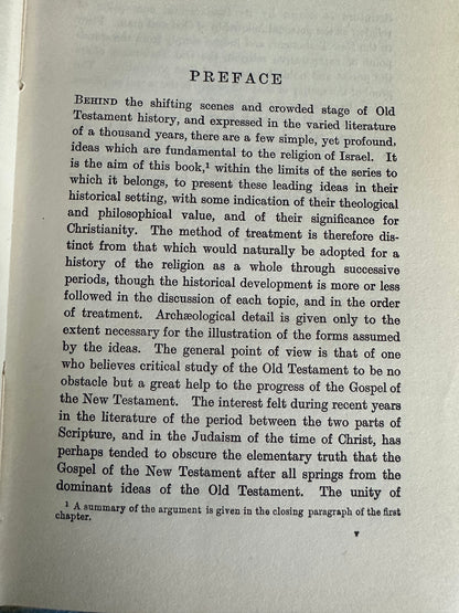 1923 The Religious Ideas Of The Old Testament - H. Wheeler Robinson(Duckworth & Co)