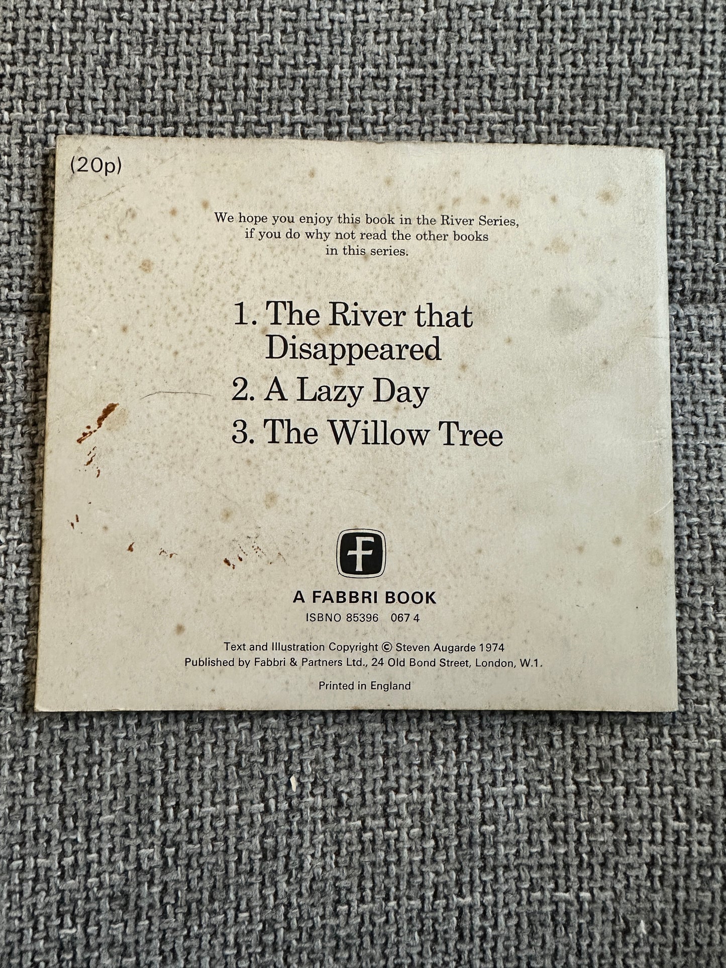 1974 The Willow Tree(The River Series No3) Steven Augarde(A Fabbri Book)