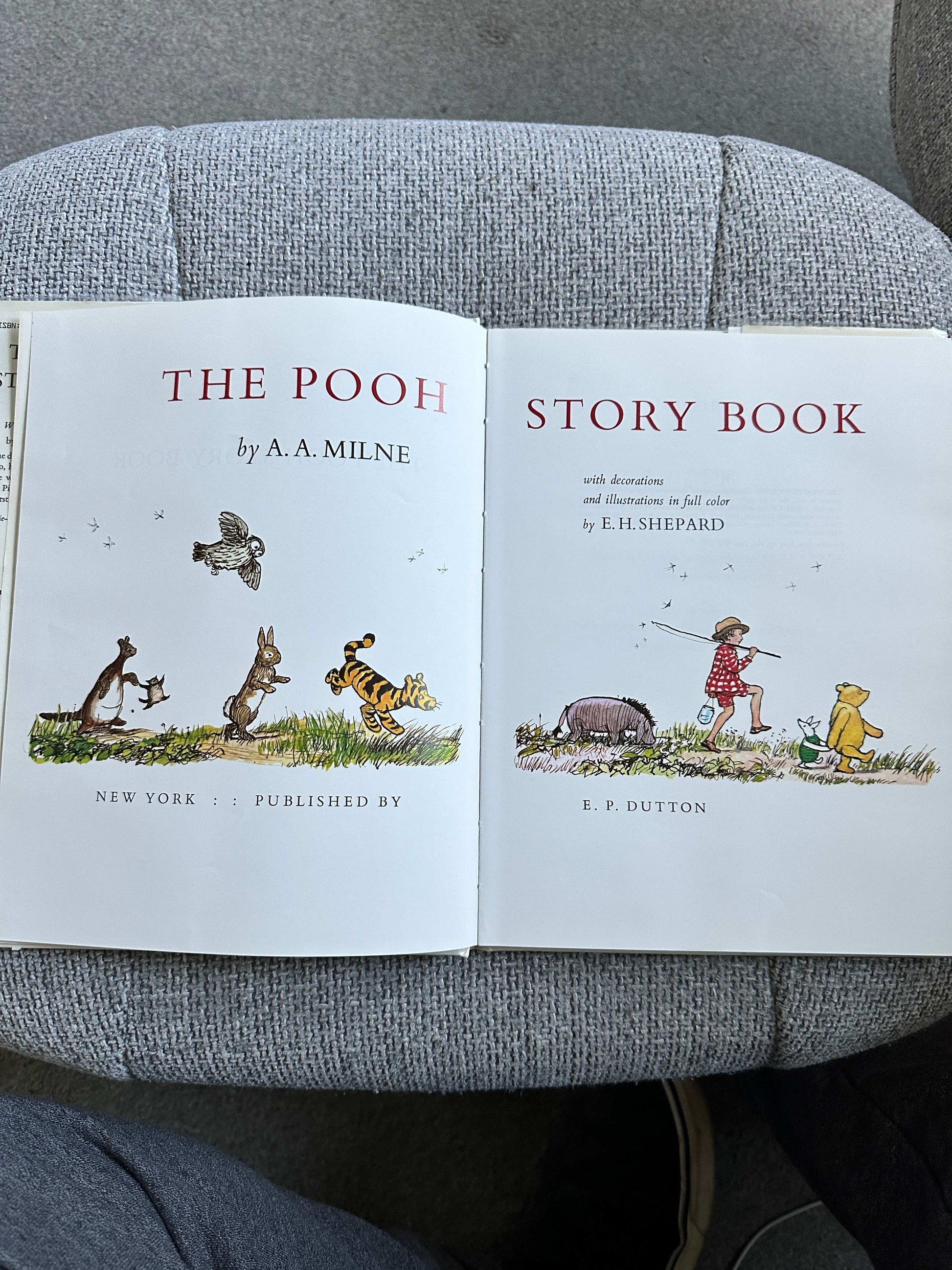 1965 The Pooh Story Book - A. A. Milne (E. H. Shepard Illust) E. P. Dutton New York
