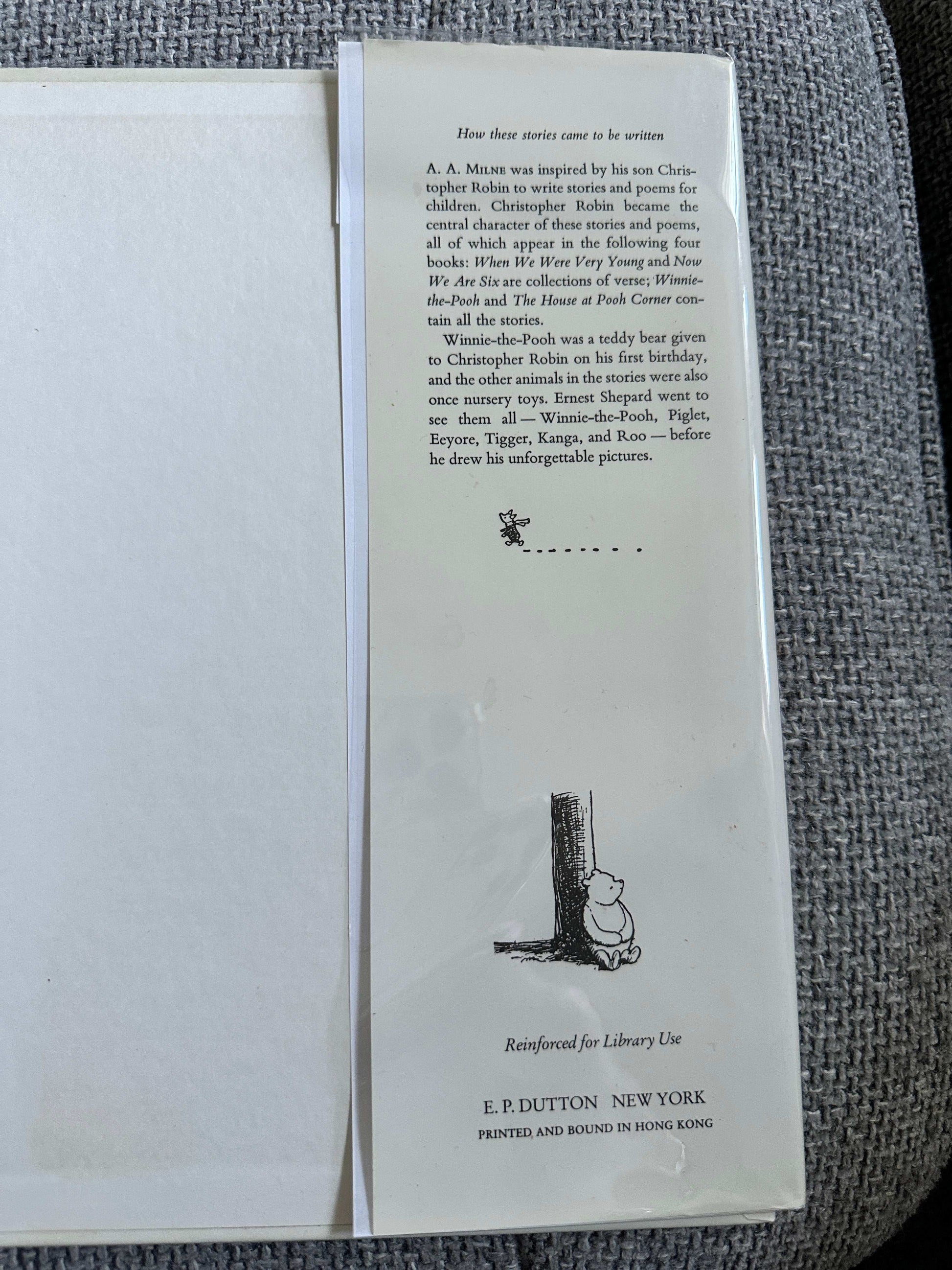 1965 The Pooh Story Book - A. A. Milne (E. H. Shepard Illust) E. P. Dutton New York