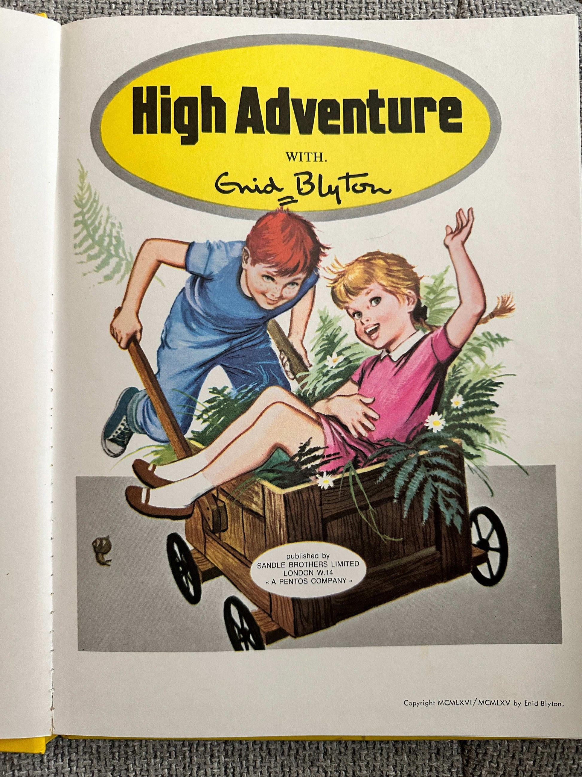 1965 High Adventures - Enid Blyton (Sandle Brothers Ltd) A3 Format