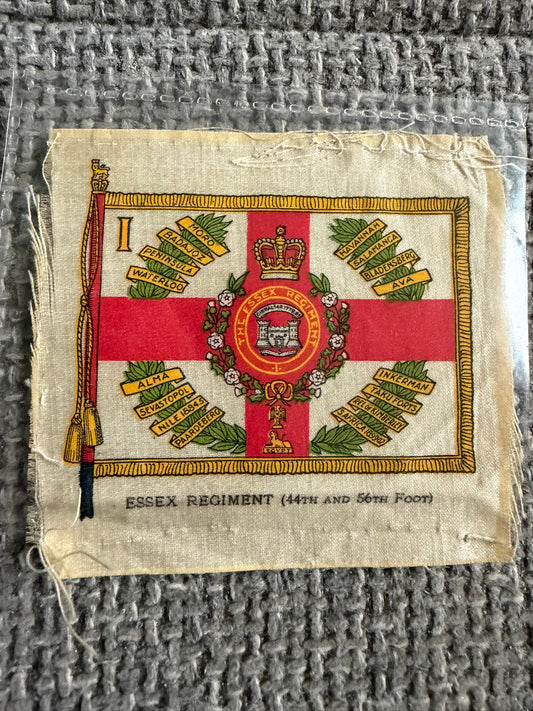 Vintage BDV Cigarette Silk — Regimental Colours — Essex Regiment — Series 12