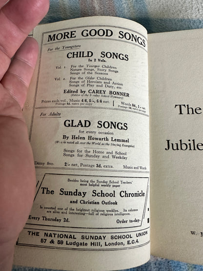 1922 Negro Spirituals, Or The Songs of The Jubilee Singers(W.J. Gibbs Publisher)