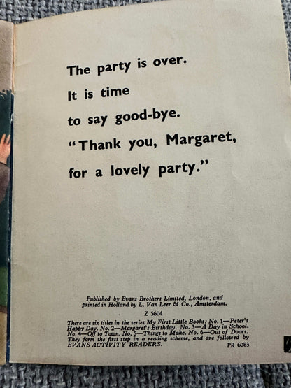 1960 Margaret’s Birthday (My First Little Book No.2) Cicely Steed Illust (Evans Brothers Ltd)