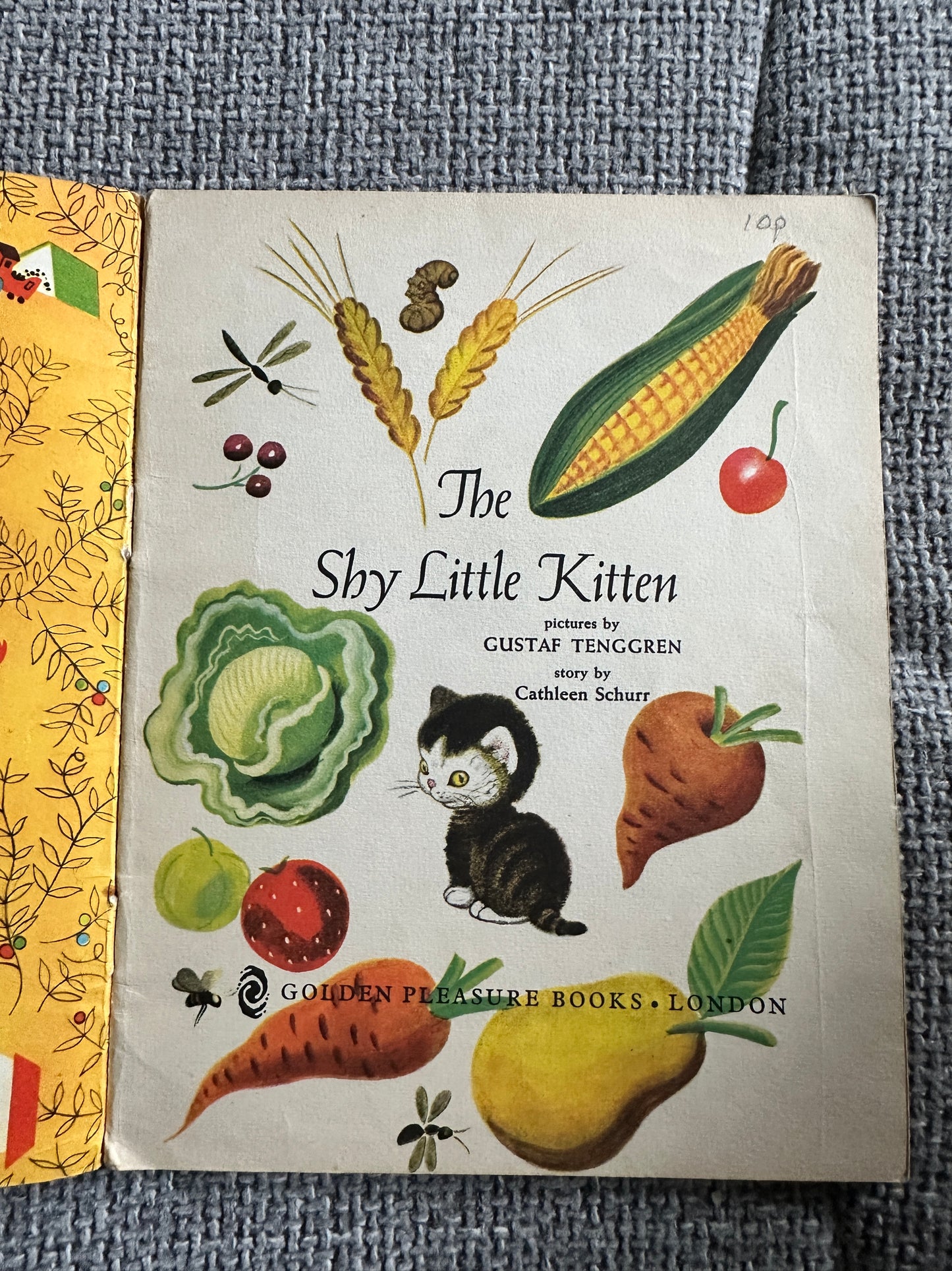 1962 The Shy Little Kitten(Happy Time Series no10) Cathleen Schurr (Gustaf Tenggren Illust)Golden Pleasure Books