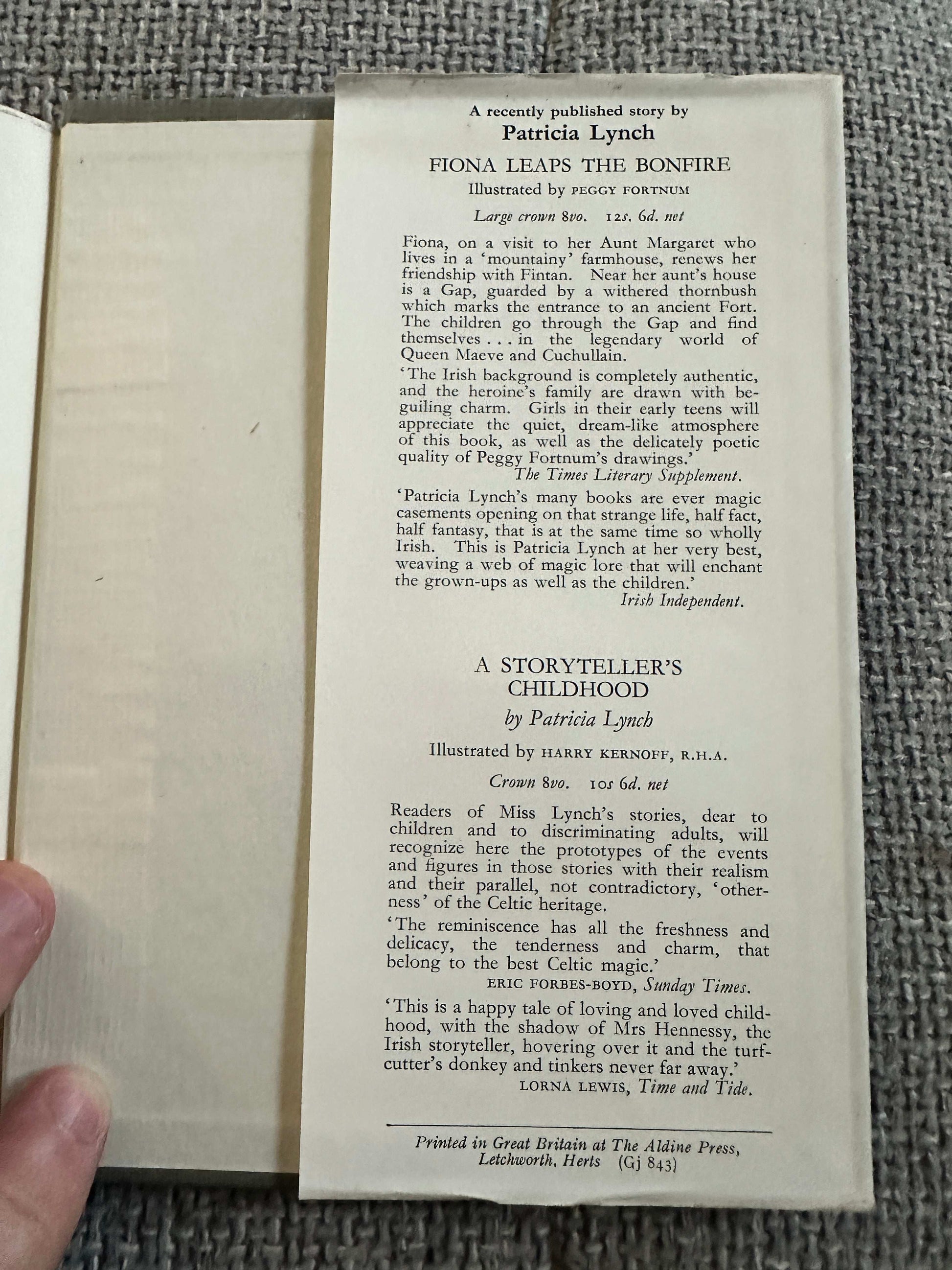 1959 The Grey Goose Of Kilnevin - Patricia Lynch (John Keating Illust) J. M. Dent & Sons Ltd