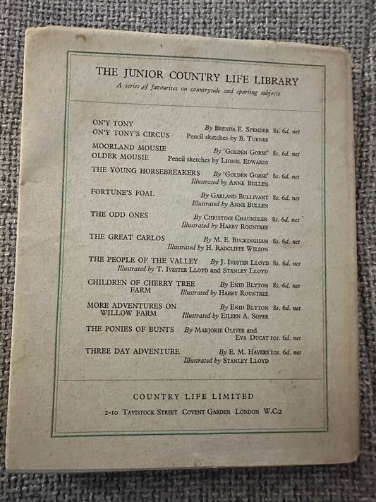 1949 Misty The Grey Pony - Joyce M. Lennon (Harry Rountree Illust) Country Life
