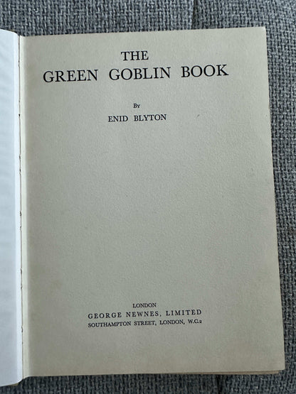1935 The Green Goblin Book Enid Blyton First Edition