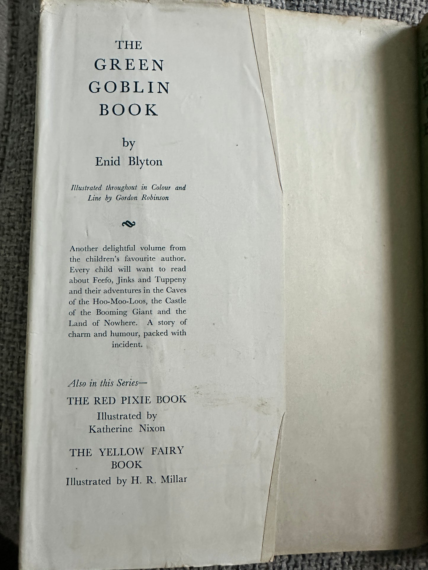 1935 The Green Goblin Book Enid Blyton First Edition - Honeyburn Books (UK)