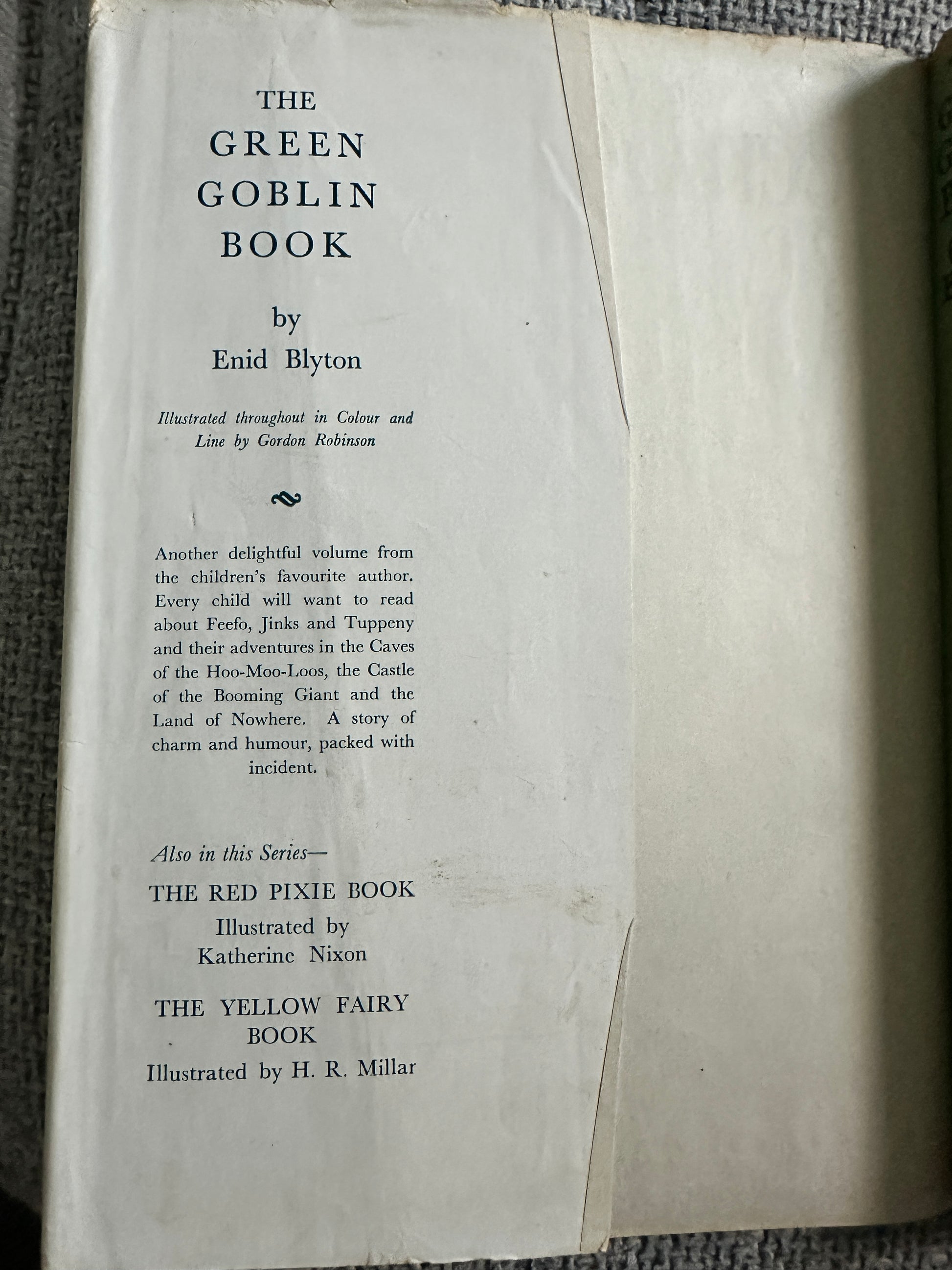 1935 The Green Goblin Book Enid Blyton First Edition - Honeyburn Books (UK)