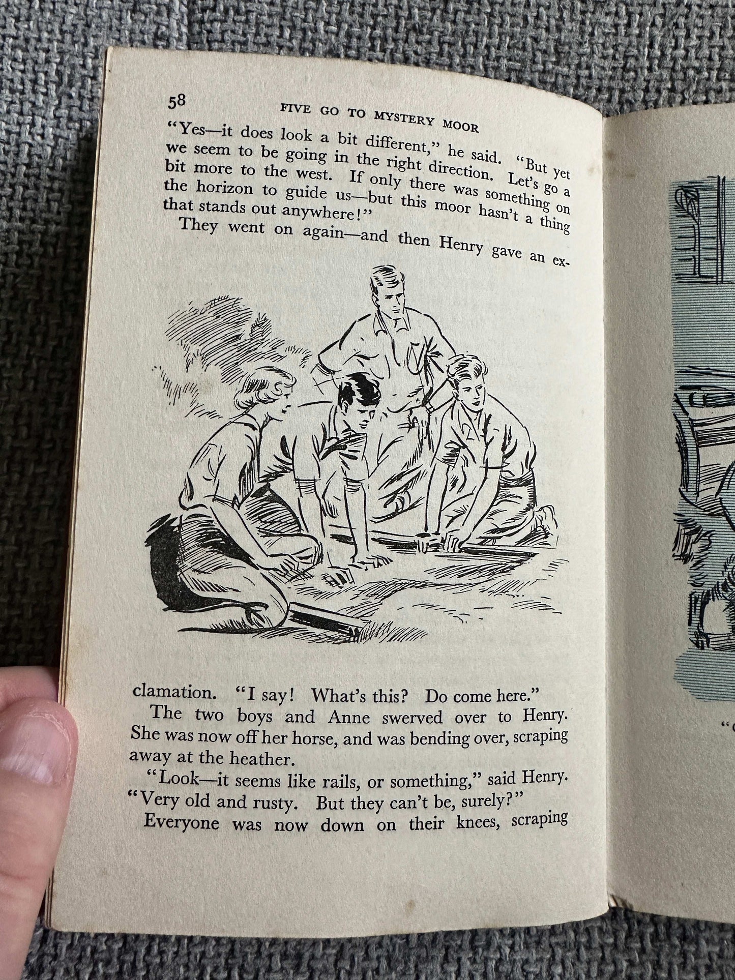 1954*1st* Five Go To Mystery Moor - Enid Blyton (Hodder & Stoughton)