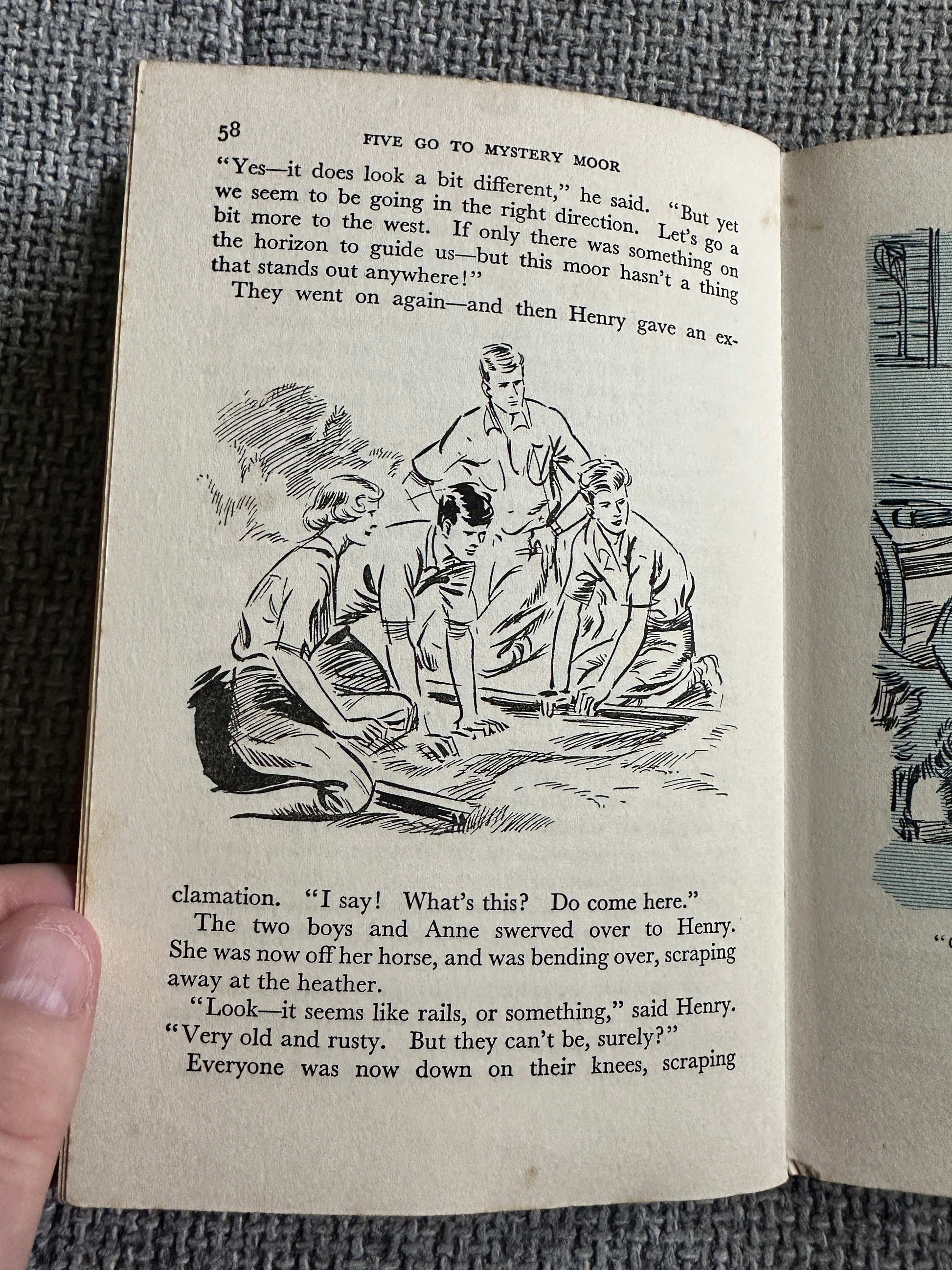 1954*1st* Five Go To Mystery Moor - Enid Blyton (Hodder & Stoughton)