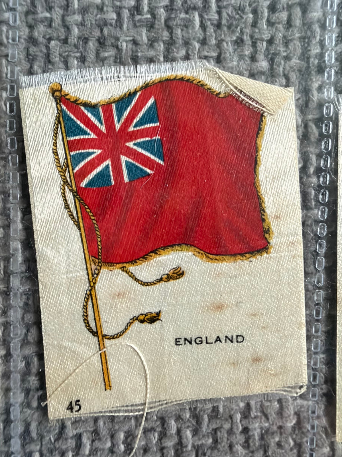 12 Vintage Silk Flag Cigarette Cards — B.D.V. / Godfrey Phillips — Early 1900s World Flags Collection