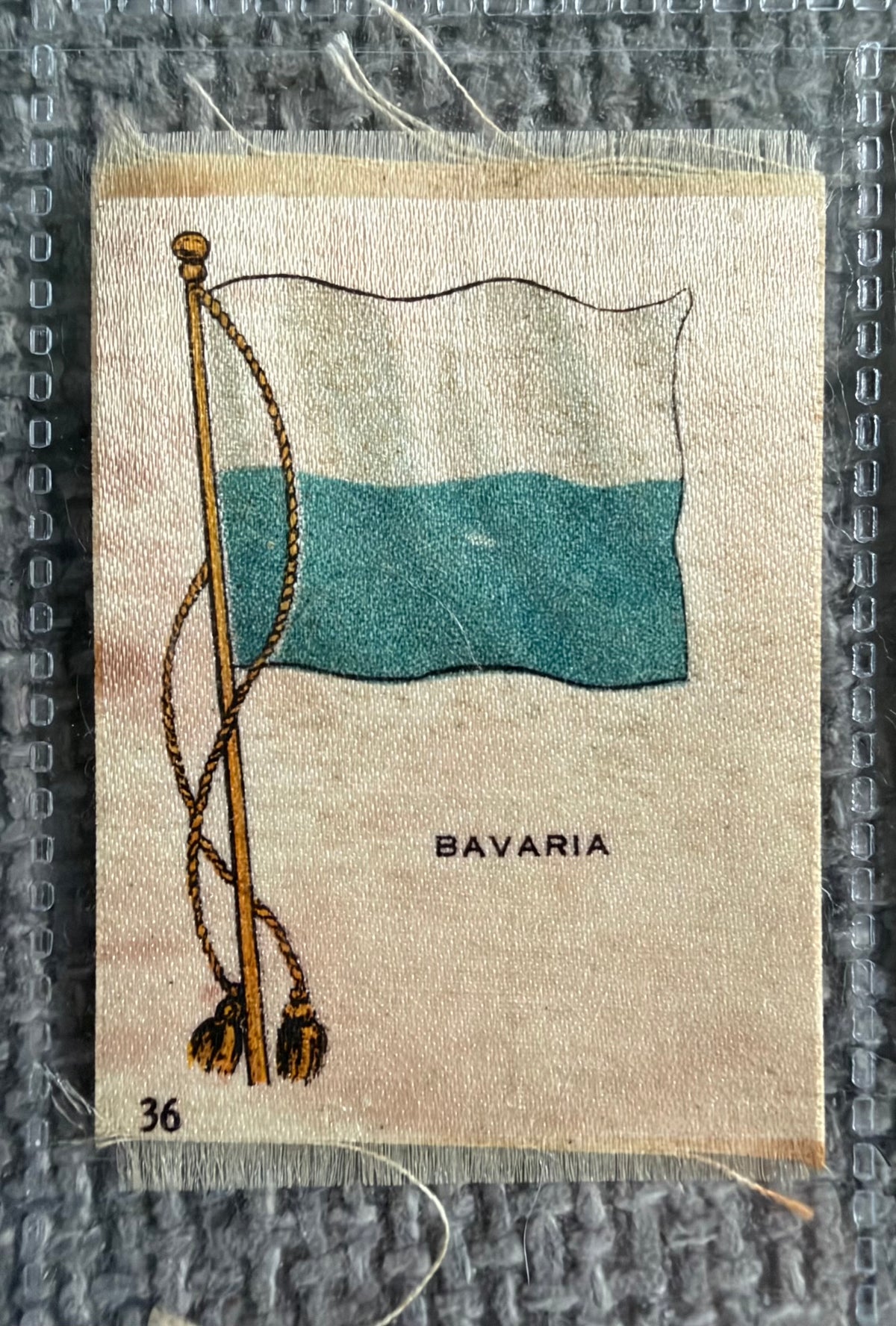 12 Vintage Silk Flag Cigarette Cards — B.D.V. / Godfrey Phillips — Early 1900s World Flags Collection