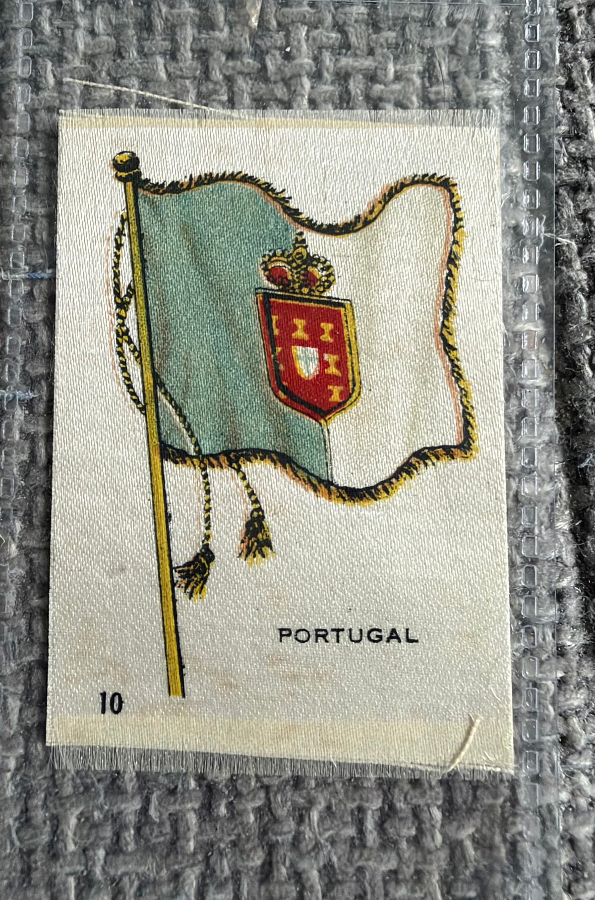 12 Vintage Silk Flag Cigarette Cards — B.D.V. / Godfrey Phillips — Early 1900s World Flags Collection