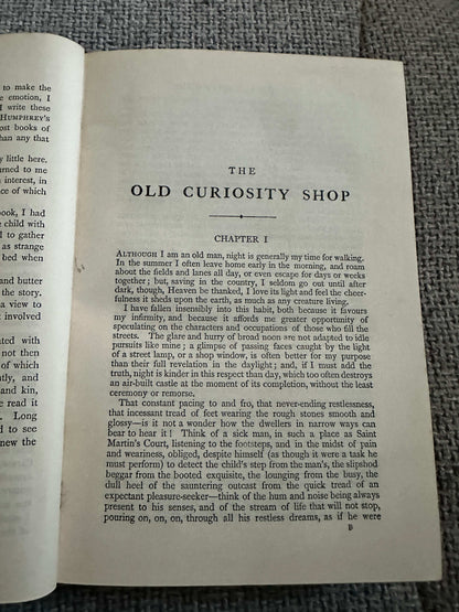 1906 The Old Curiosity Shop - Charles Dickens (Illust Phiz, Cattermole etc) Chapman & Hall
