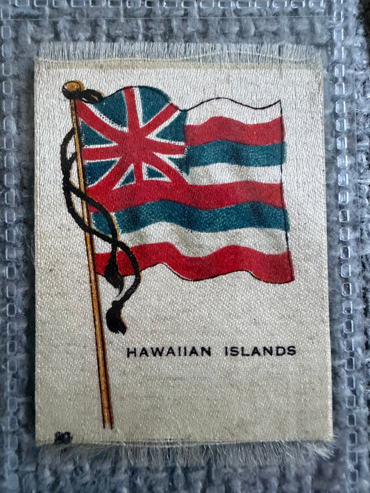 13 Vintage Silk Flag Cigarette Cards — B.D.V. / Godfrey Phillips — World Flags Collection c.1910s
