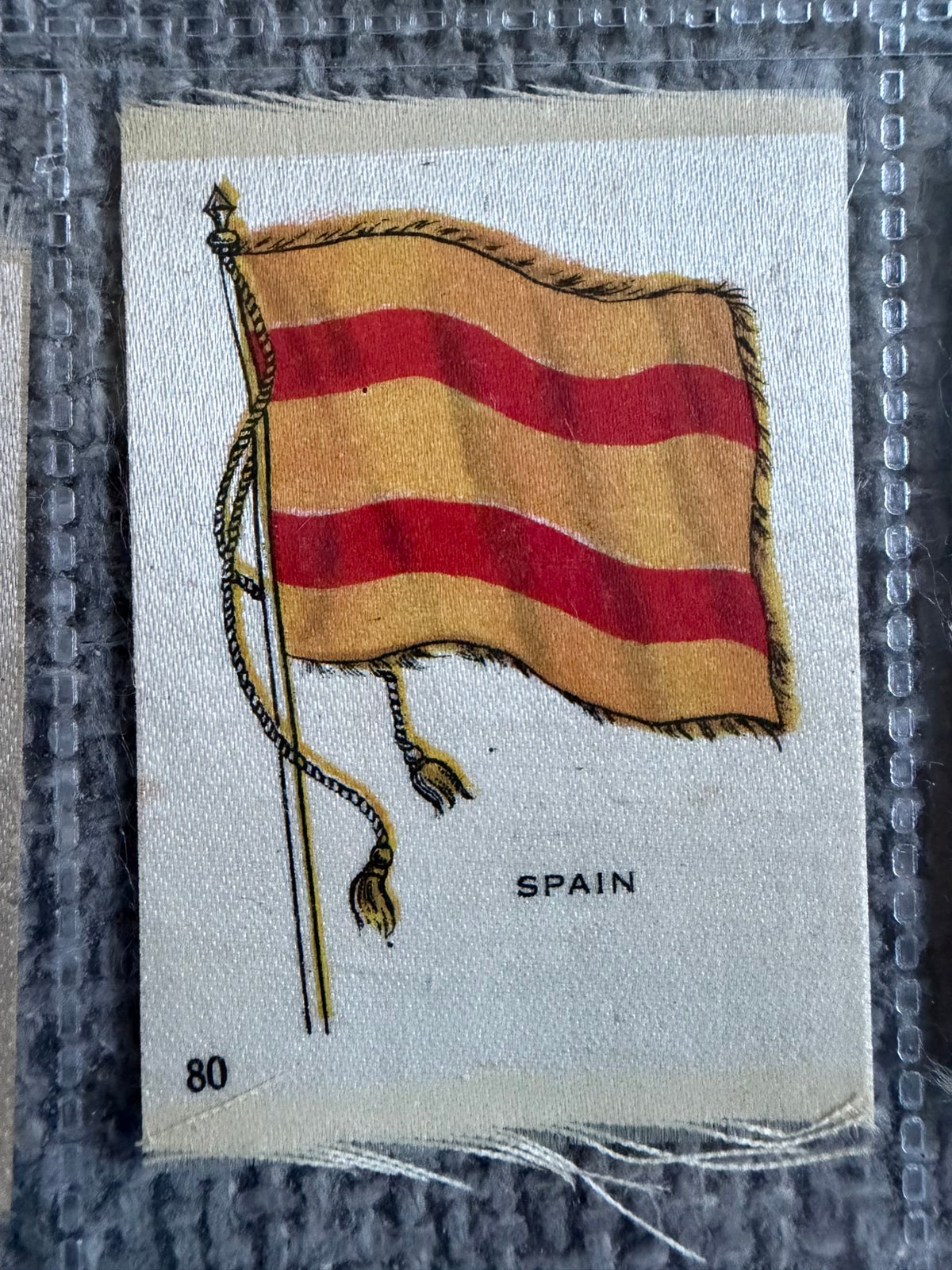 13 Vintage Silk Flag Cigarette Cards — B.D.V. / Godfrey Phillips — World Flags Collection c.1910s