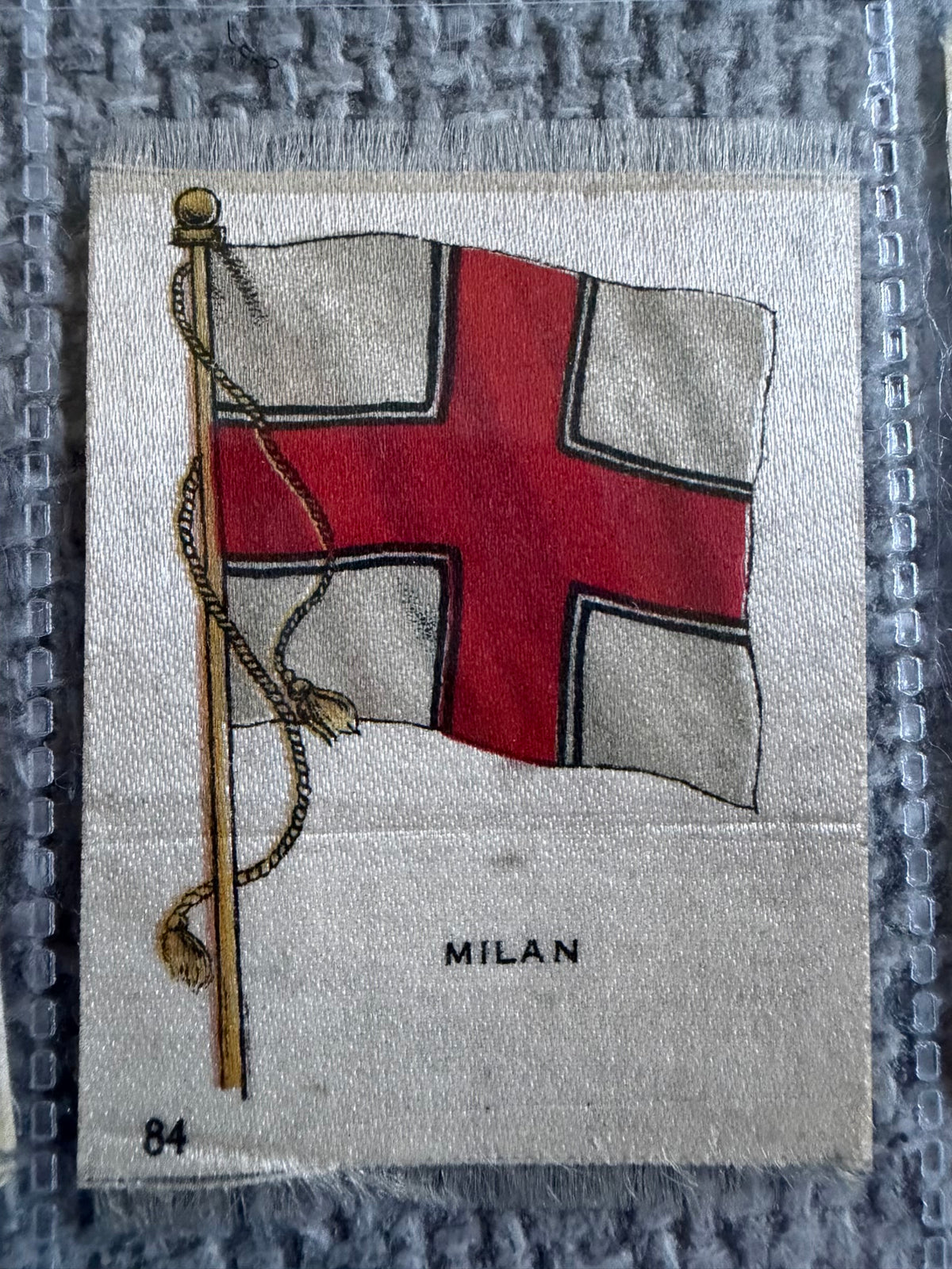 13 Vintage Silk Flag Cigarette Cards — B.D.V. / Godfrey Phillips — World Flags Collection c.1910s