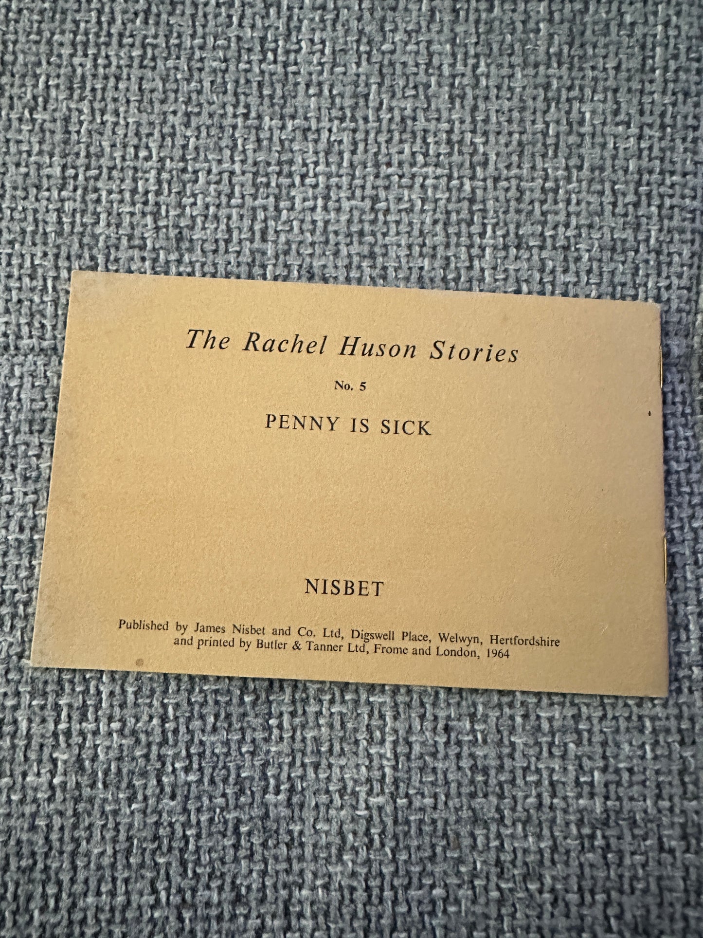 1964 Penny Is Sick - Rachel Huson(Nisbet Pub)