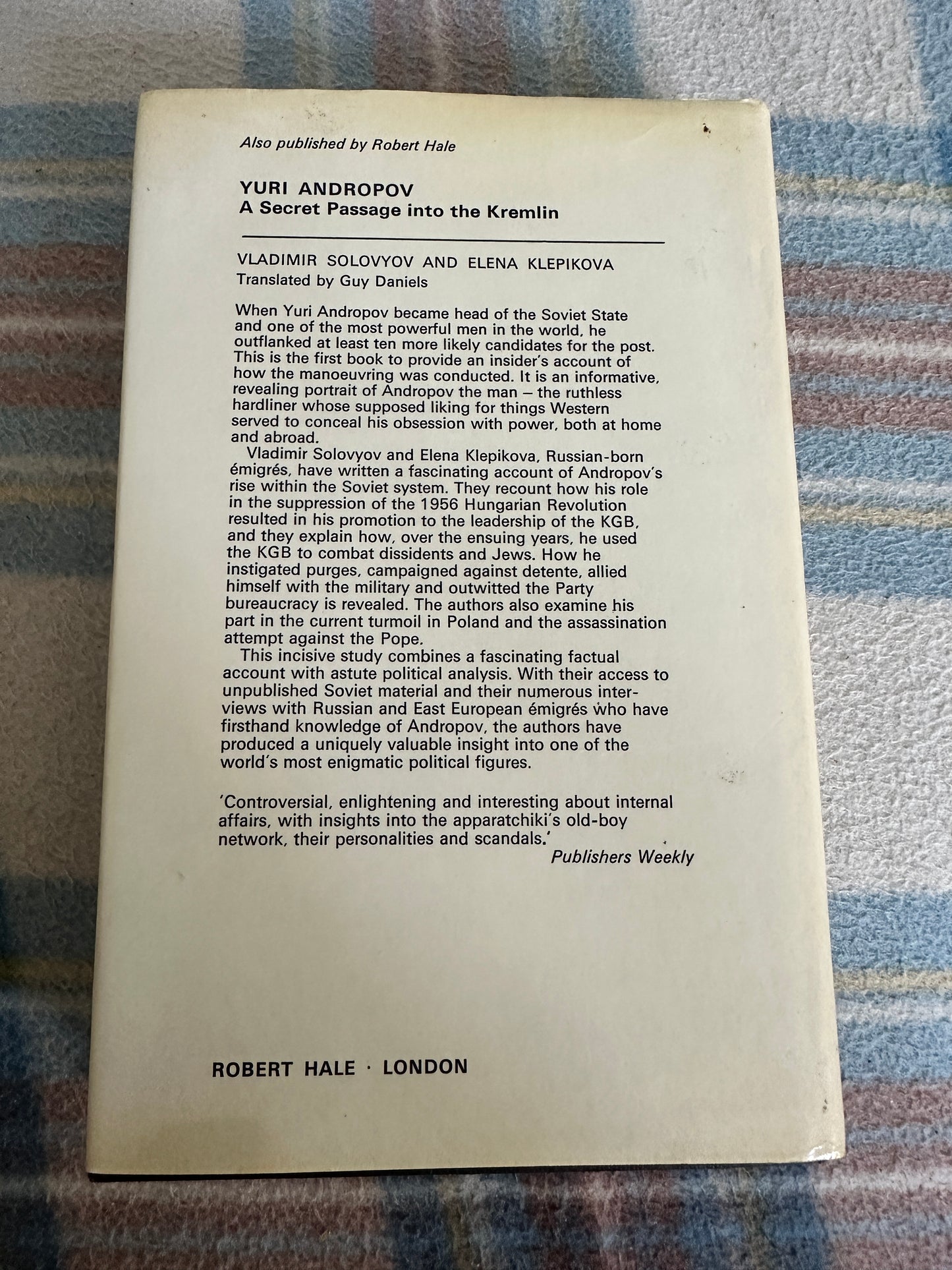 1974*1st* Russian Doctor - Vladimir Golyakhovsky(Robert Hale Publisher)