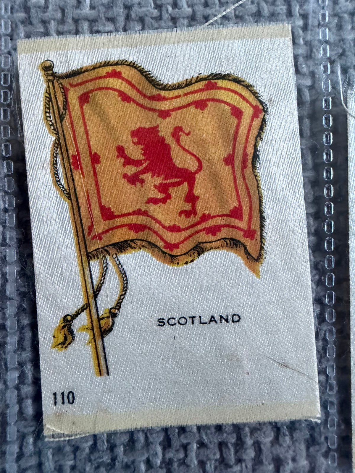 13 Vintage Silk Flag Cigarette Cards — B.D.V. / Godfrey Phillips — World Flags Collection c.1910s