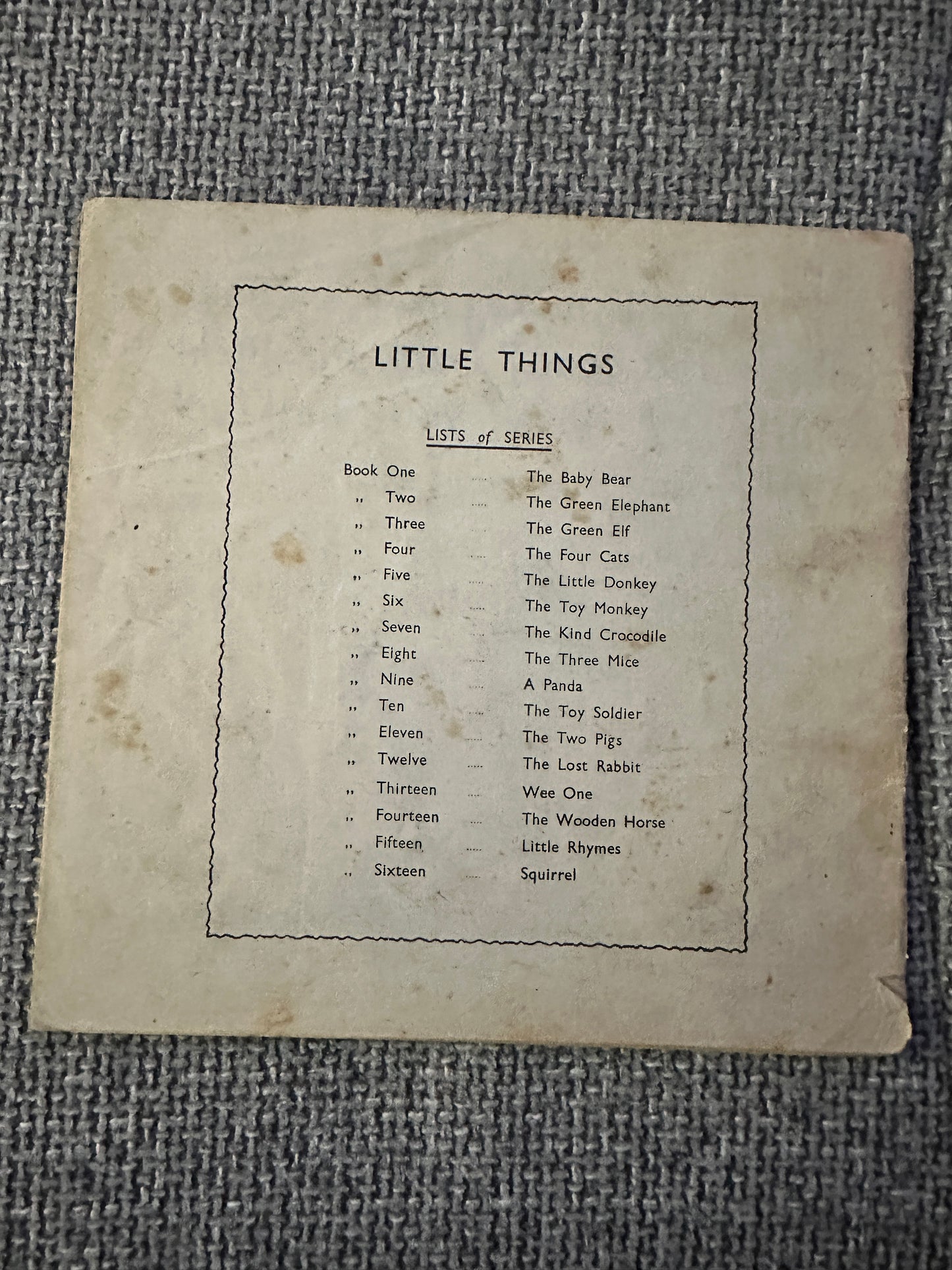 1960’s The Little Donkey(Little Things no5) Molly Clarke(A. Wheaton & Co Ltd)