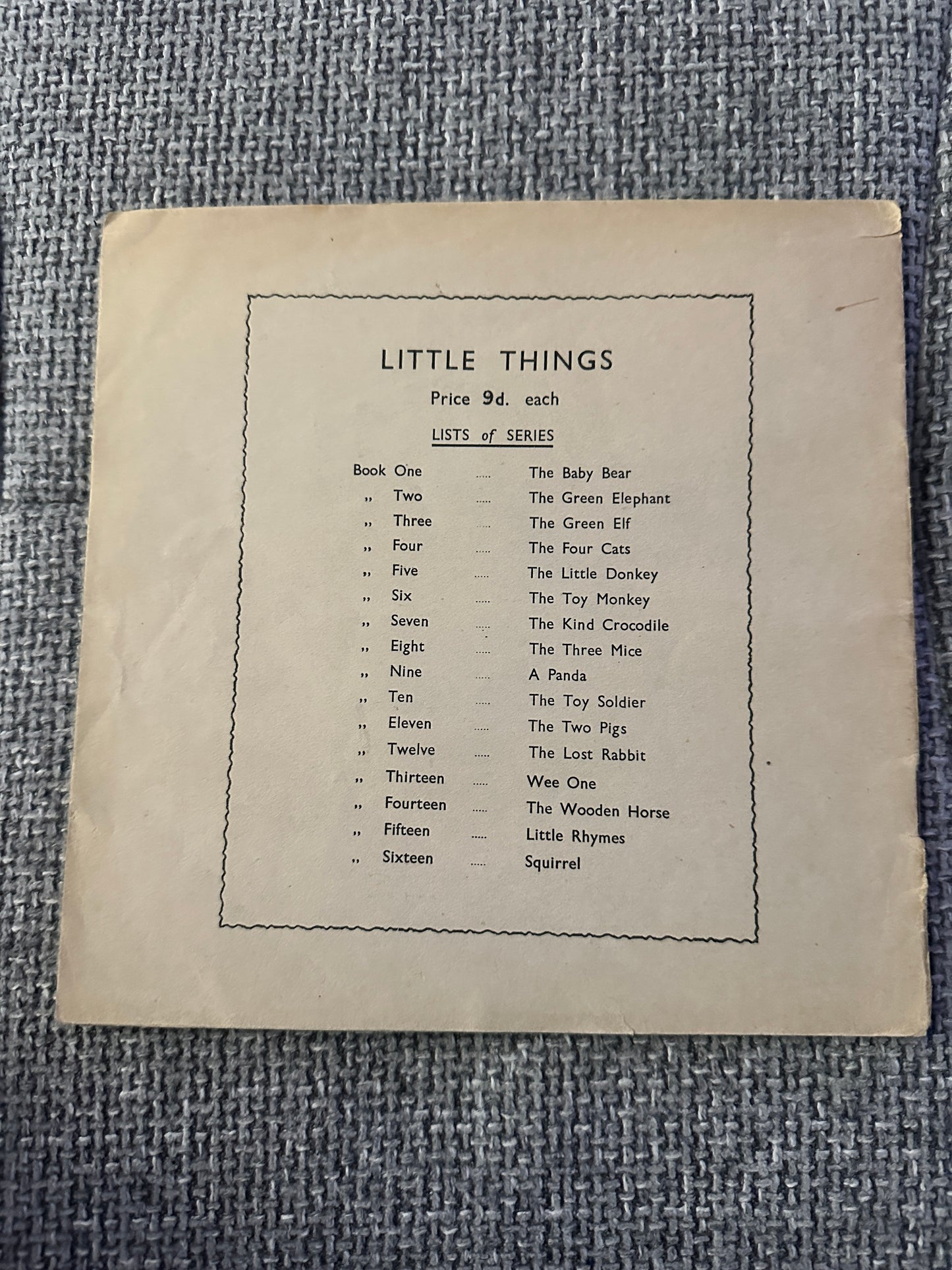 1960’s The Wooden Horse(Little Things no14) Molly Clarke(A. Wheaton & Co Ltd)