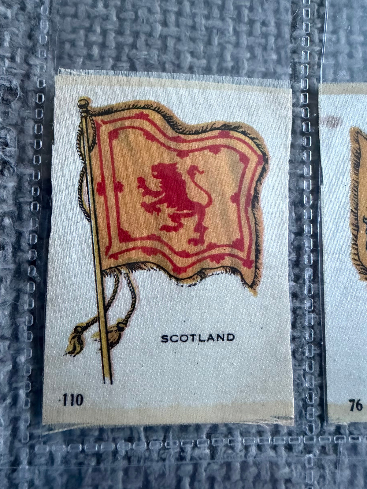12 Vintage Silk Flag Cigarette Cards — B.D.V. / Godfrey Phillips — World Flags Collection c.1910s