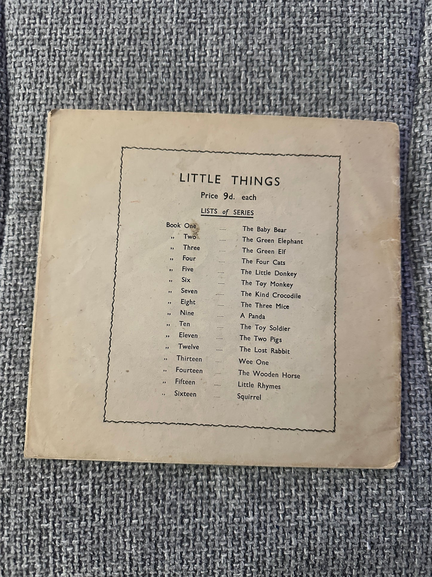 1960’s The Toy Monkey(Little Things no 6) Molly Clarke(A. Wheaton & Co Ltd)